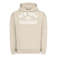 Pigment French Oak new york vs everybody Urban Hoodie - artisFamous