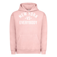 Pigment Salmon new york vs everybody Urban Hoodie - artisFamous