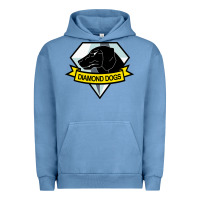 Pigment Pebble Blue diamond dogs classic Urban Hoodie - artisFamous
