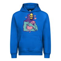 Cobalt skeletor's hug cat Urban Hoodie - artisFamous