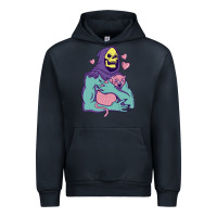 Navy skeletor's hug cat Urban Hoodie - artisFamous