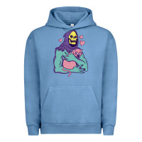 Pigment Pebble Blue skeletor's hug cat Urban Hoodie - artisFamous