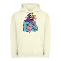 Pigment Pistachio skeletor's hug cat Urban Hoodie - artisFamous