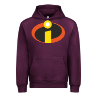 Mauve Wine incredibles crop top Urban Hoodie - artisFamous