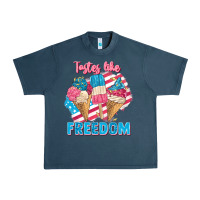 Midnight Navy Tastes like freedom 4th of July Urban Heavy Tee - FaDigitalArtStudio