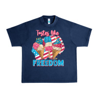 Navy Tastes like freedom 4th of July Urban Heavy Tee - FaDigitalArtStudio