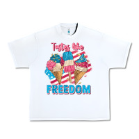 White Tastes like freedom 4th of July Urban Heavy Tee - FaDigitalArtStudio