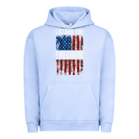 Pigment Grape Ice I STAND FOR FREEDOM WITH A DISTRESSED AMERICAN FLAG Urban Hoodie - artisFamous