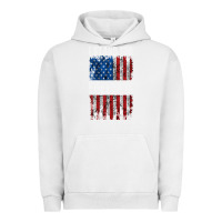 Pigment Lunar Rock I STAND FOR FREEDOM WITH A DISTRESSED AMERICAN FLAG Urban Hoodie - artisFamous