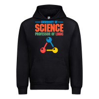 Black UNIVERSITY OF SCIENCE PROFESSOR OF LOGIC Urban Hoodie - artisFamous