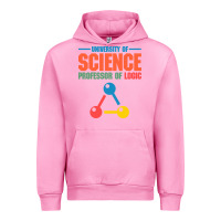 Fuchsia Pink UNIVERSITY OF SCIENCE PROFESSOR OF LOGIC Urban Hoodie - artisFamous
