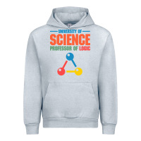Heather Grey UNIVERSITY OF SCIENCE PROFESSOR OF LOGIC Urban Hoodie - artisFamous