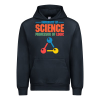 Navy UNIVERSITY OF SCIENCE PROFESSOR OF LOGIC Urban Hoodie - artisFamous