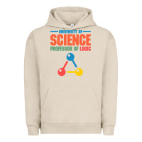 Pigment French Oak UNIVERSITY OF SCIENCE PROFESSOR OF LOGIC Urban Hoodie - artisFamous