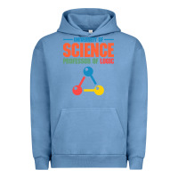 Pigment Pebble Blue UNIVERSITY OF SCIENCE PROFESSOR OF LOGIC Urban Hoodie - artisFamous