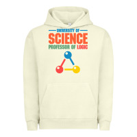 Pigment Pistachio UNIVERSITY OF SCIENCE PROFESSOR OF LOGIC Urban Hoodie - artisFamous