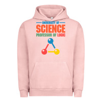 Pigment Salmon UNIVERSITY OF SCIENCE PROFESSOR OF LOGIC Urban Hoodie - artisFamous