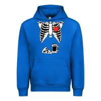Cobalt dad skeleton halloween beer pizza Urban Hoodie - artisFamous