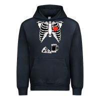 Navy dad skeleton halloween beer pizza Urban Hoodie - artisFamous