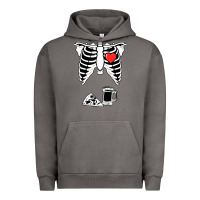 Pigment Tornado dad skeleton halloween beer pizza Urban Hoodie - artisFamous