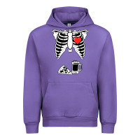 Tulip dad skeleton halloween beer pizza Urban Hoodie - artisFamous