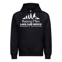 Black raising men lawn care Urban Hoodie - artisFamous
