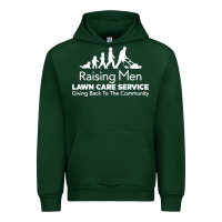 Forest Green raising men lawn care Urban Hoodie - artisFamous