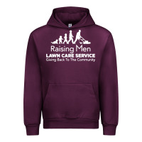 Mauve Wine raising men lawn care Urban Hoodie - artisFamous
