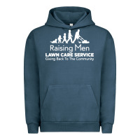 Pigment Midnight Navy raising men lawn care Urban Hoodie - artisFamous