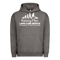 Raising Men Lawn Care Urban Hoodie | Teevron