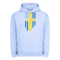 Pigment Grape Ice Sweden Swedish Roots American Flag | Canadian Roots Urban Hoodie - artisFamous