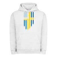 Pigment Lunar Rock Sweden Swedish Roots American Flag | Canadian Roots Urban Hoodie - artisFamous