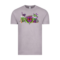 Vintage Zinc Halloween Coffee Cups Vintage Tee - FaDigitalArtStudio