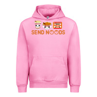 Fuchsia Pink send noods Urban Hoodie - artisFamous