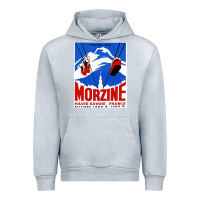 Heather Grey Savoie France Blue Urban Hoodie - artisFamous