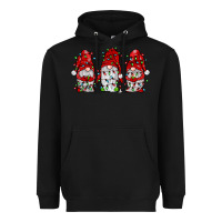 Black gnome with christmas lights Heavyweight Hoodie - JahusDesignShop