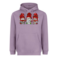 Lavender gnome with christmas lights Heavyweight Hoodie - JahusDesignShop