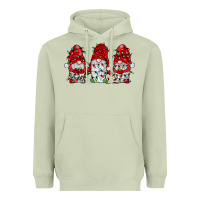 Matcha gnome with christmas lights Heavyweight Hoodie - JahusDesignShop