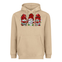 Mushroom gnome with christmas lights Heavyweight Hoodie - JahusDesignShop