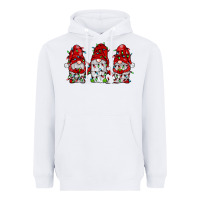 White gnome with christmas lights Heavyweight Hoodie - JahusDesignShop
