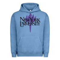 Pigment Pebble Blue New York University Urban Hoodie - artisFamous