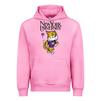 Fuchsia Pink New York University Urban Hoodie - artisFamous