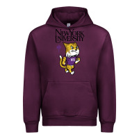 Mauve Wine New York University Urban Hoodie - artisFamous