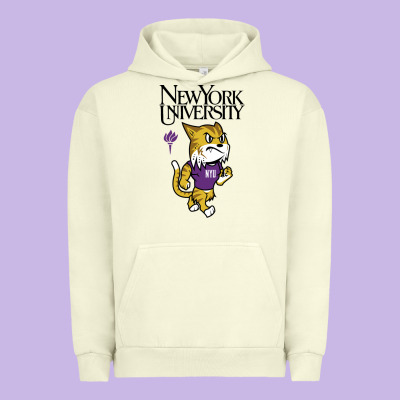 New York University Urban Hoodie Designed By Artisfamous