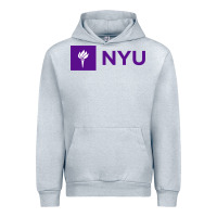 Heather Grey nyu new york university purple Urban Hoodie - artisFamous