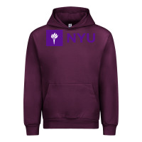 Mauve Wine nyu new york university purple Urban Hoodie - artisFamous