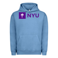 Pigment Pebble Blue nyu new york university purple Urban Hoodie - artisFamous