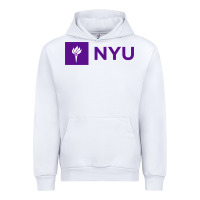 White nyu new york university purple Urban Hoodie - artisFamous