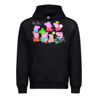 Black Peppa Pig Urban Hoodie - artisFamous