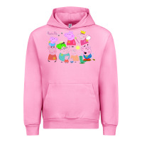 Fuchsia Pink Peppa Pig Urban Hoodie - artisFamous